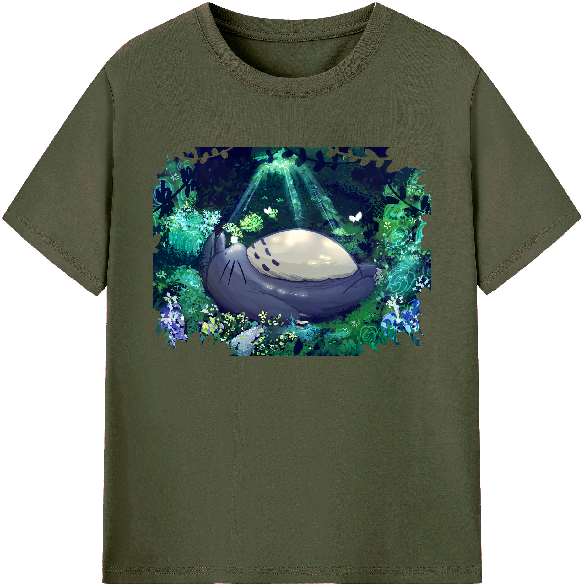 （画像用） となりのトトロ 草壁メイ 草壁サツキ My Neighbor Totoro Satsuki Kusakabe Mei Kusakabe 綿100％ メンズ半袖Tシャツ｜肌触りやわらか＆通気性